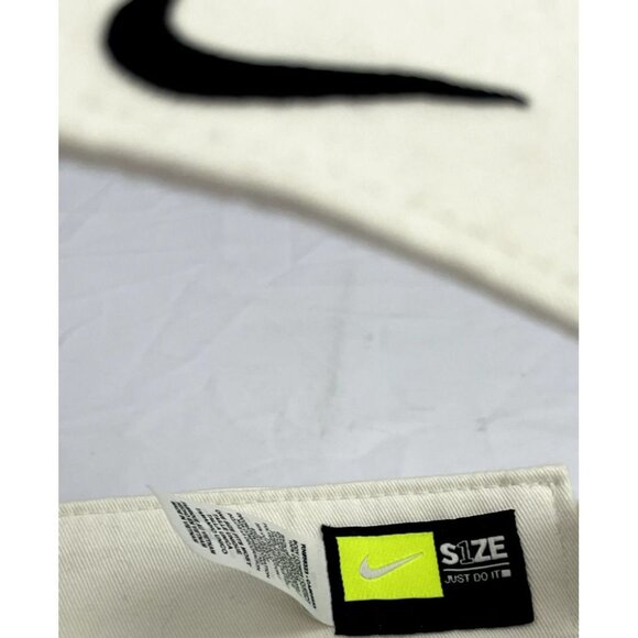 word press WP red embroidery Nike white golf tennis visor black swoosh - Picture 9 of 10